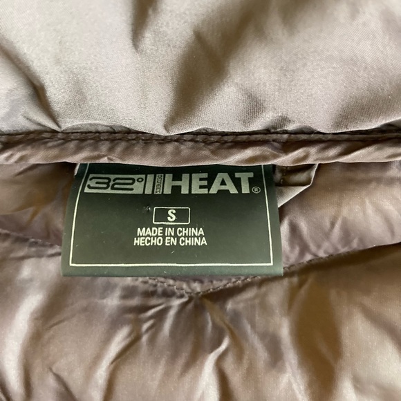 New 32 Degrees Dark Purple Polyester Hooded Puffer Jacket size S - Picture 11 of 13